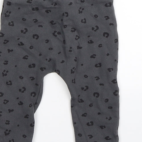 Disney Boys Grey Animal Print  Jogger Trousers Size 9-12 Months