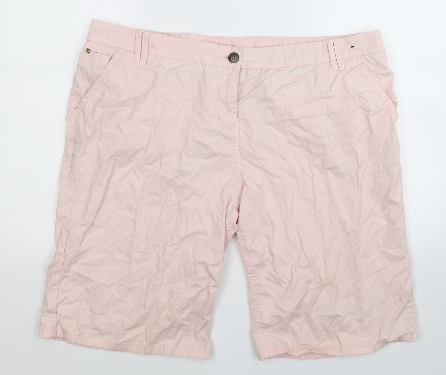 Maine Womens Pink   Chino Shorts Size 18