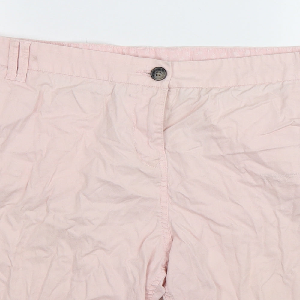 Maine Womens Pink   Chino Shorts Size 18