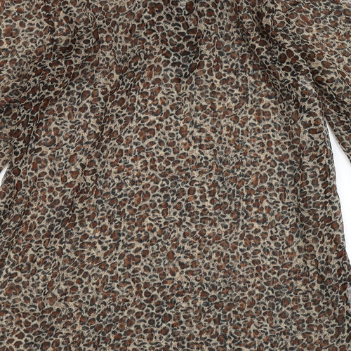 Soaked Womens Multicoloured Animal Print  Basic Blouse Size L