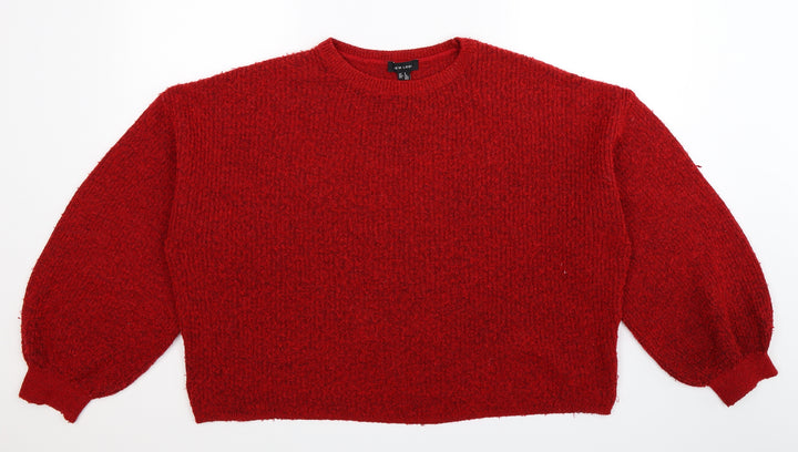 New Look Womens Black  Knit Pullover Jumper Size S  - Oversized