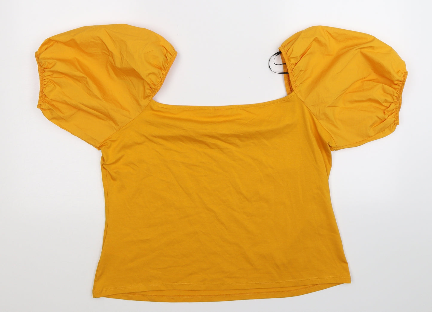 H&M Womens Yellow   Basic T-Shirt Size XL
