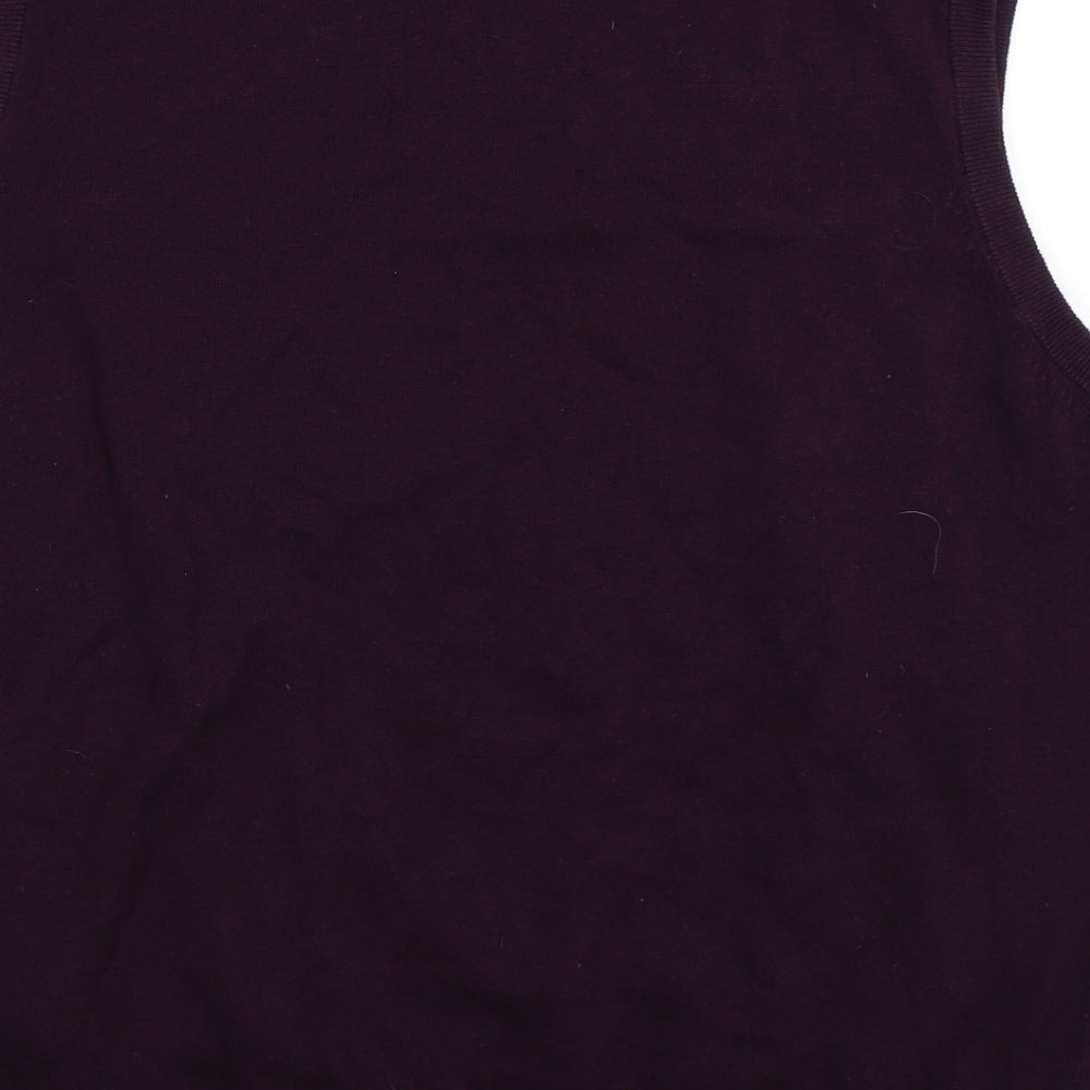 Lincoln Mens Purple  Knit Pullover Jumper Size XL