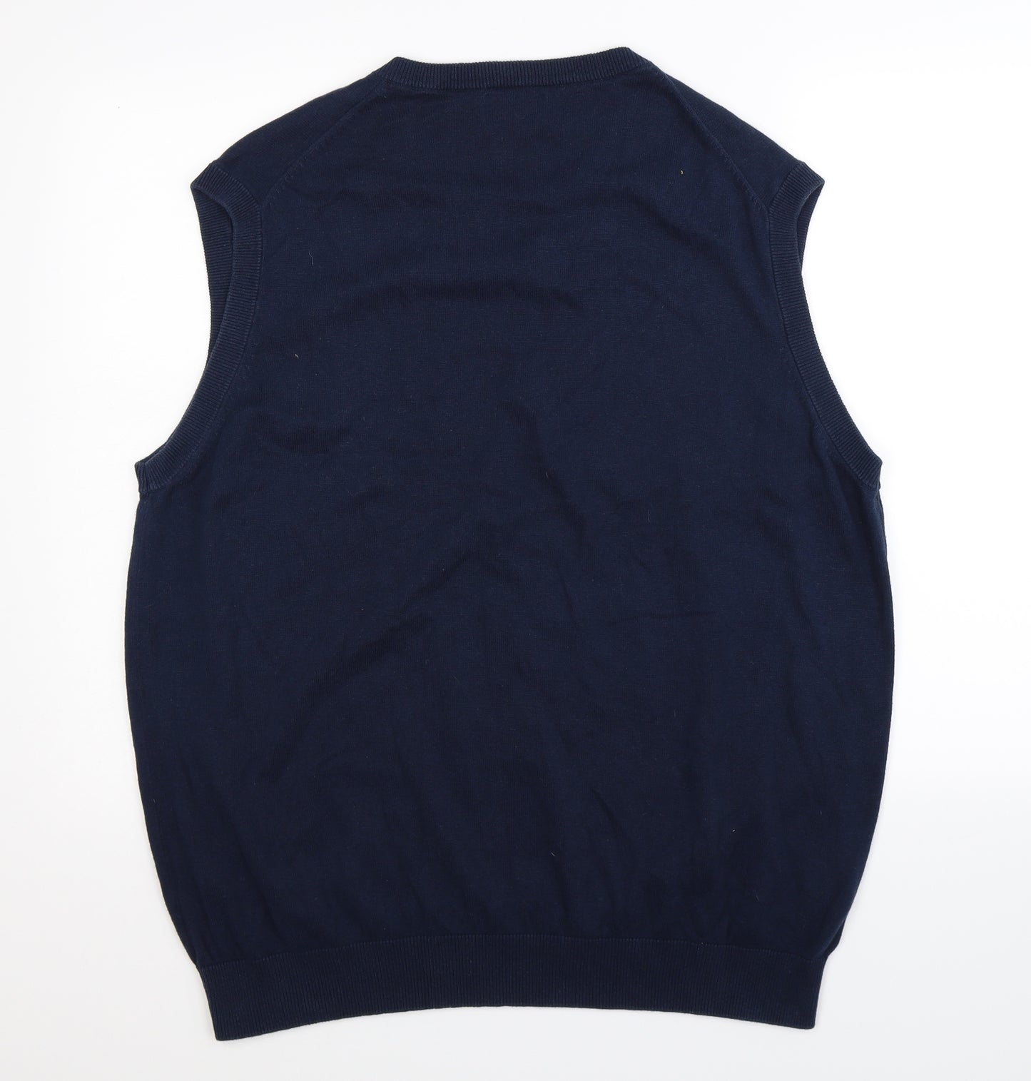 Lincoln Mens Blue  Knit Pullover Jumper Size XL