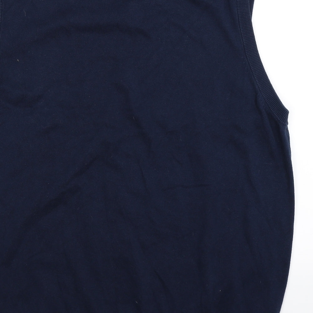 Lincoln Mens Blue  Knit Pullover Jumper Size XL