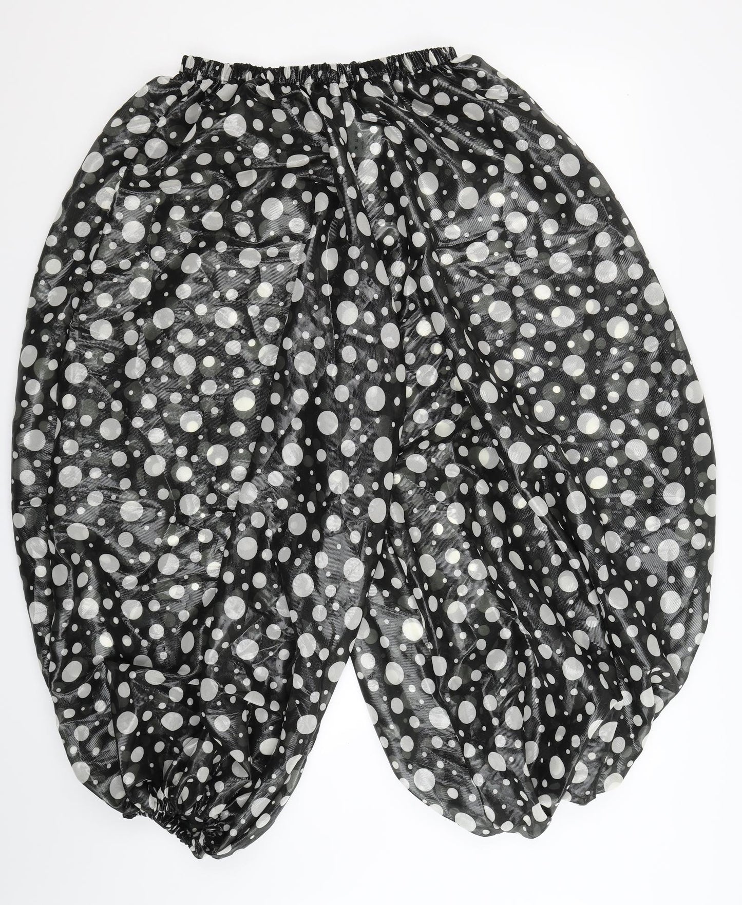 Billies Bazaar Womens Black Polka Dot  Trousers  Size 33 in L25 in