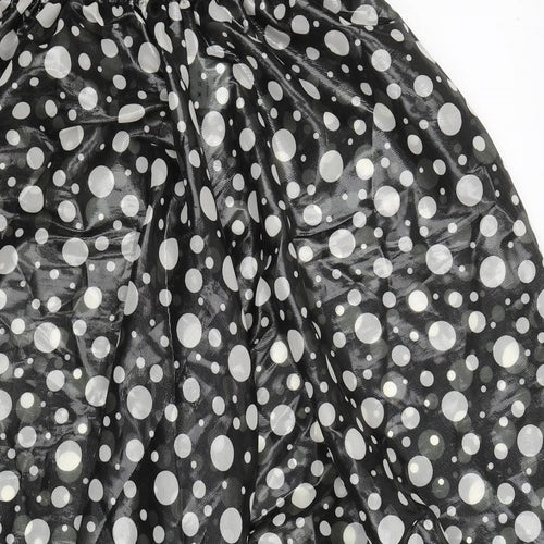 Billies Bazaar Womens Black Polka Dot  Trousers  Size 33 in L25 in