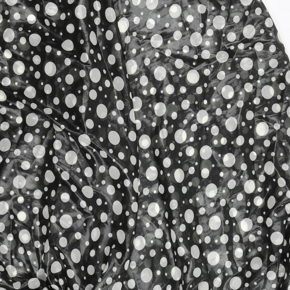 Billies Bazaar Womens Black Polka Dot  Trousers  Size 33 in L25 in