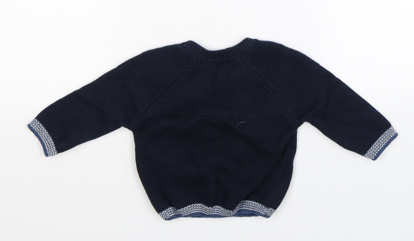 Nutmeg Baby Blue  Knit Pullover Jumper Size 3-6 Months