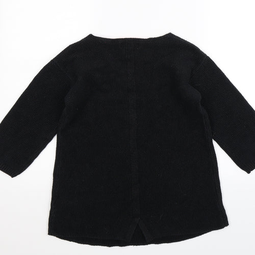 NEXT Womens Black  Knit Pullover Jumper Size 8