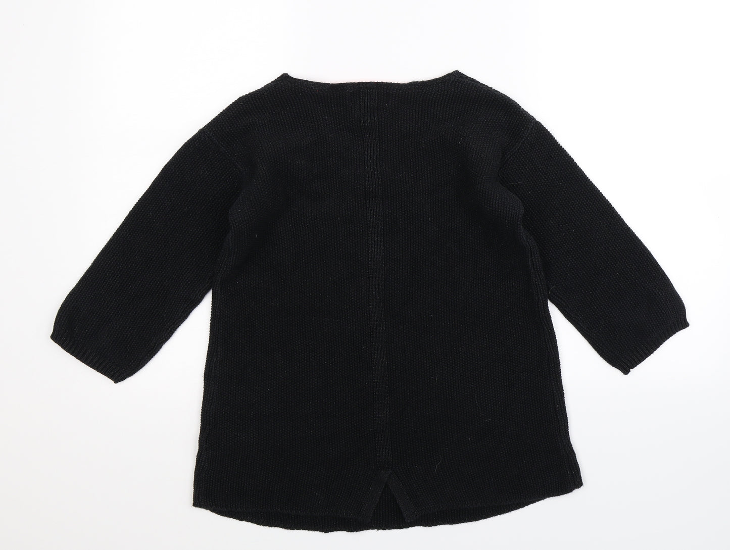 NEXT Womens Black  Knit Pullover Jumper Size 8