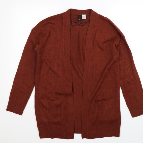 Divided Womens Brown  Knit Cardigan Jumper Size S