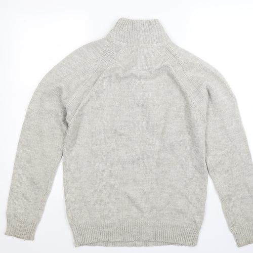 Industrialize Mens Grey  Knit Pullover Jumper Size S