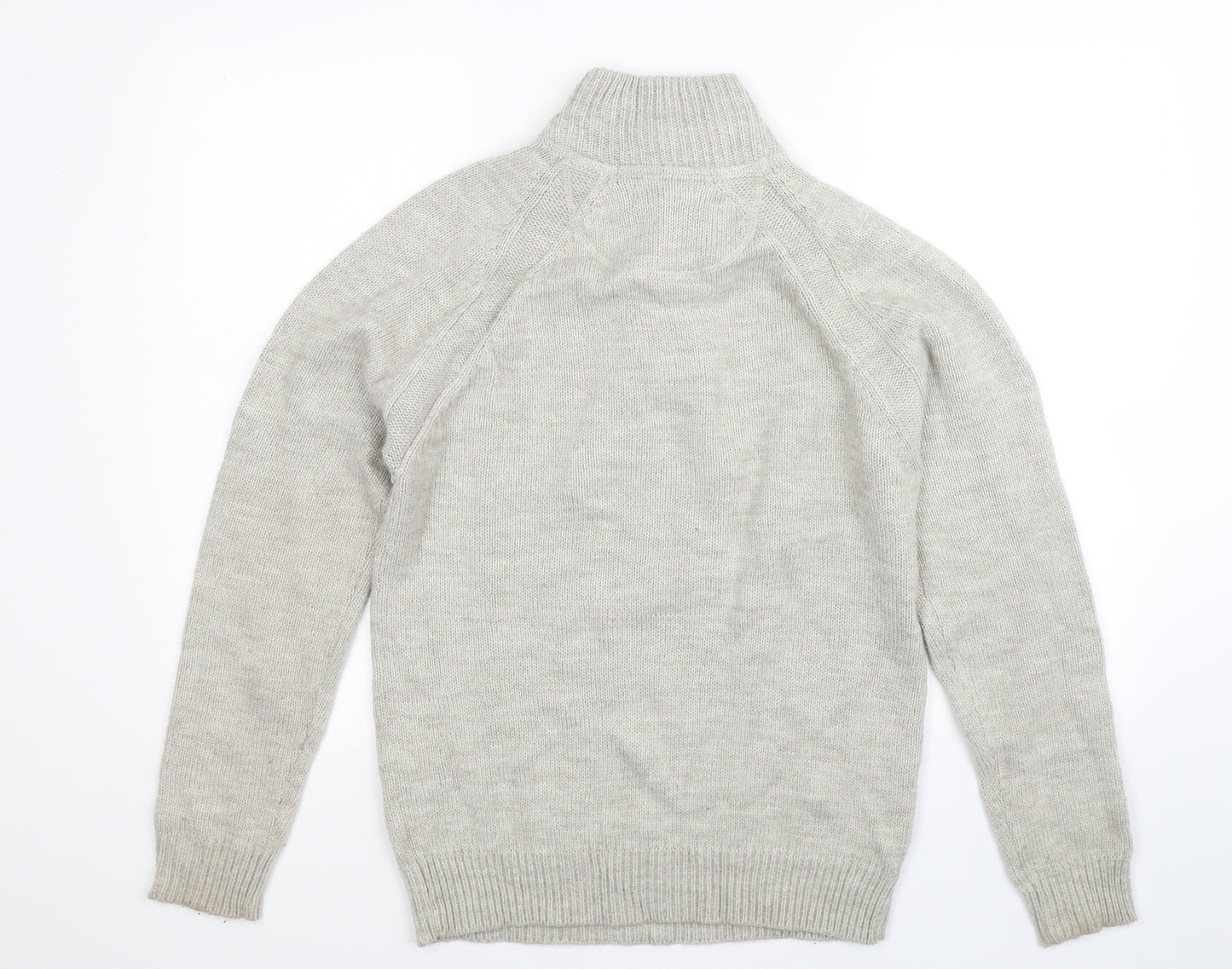 Industrialize Mens Grey  Knit Pullover Jumper Size S