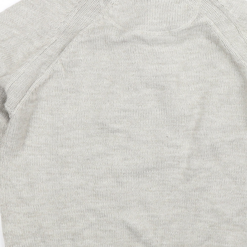 Industrialize Mens Grey  Knit Pullover Jumper Size S