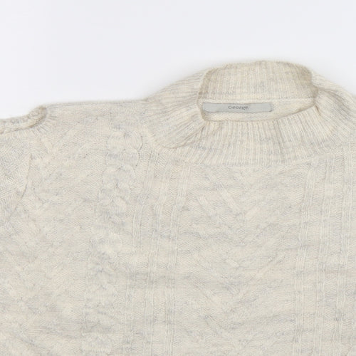 George Womens Beige  Knit Pullover Jumper Size 18