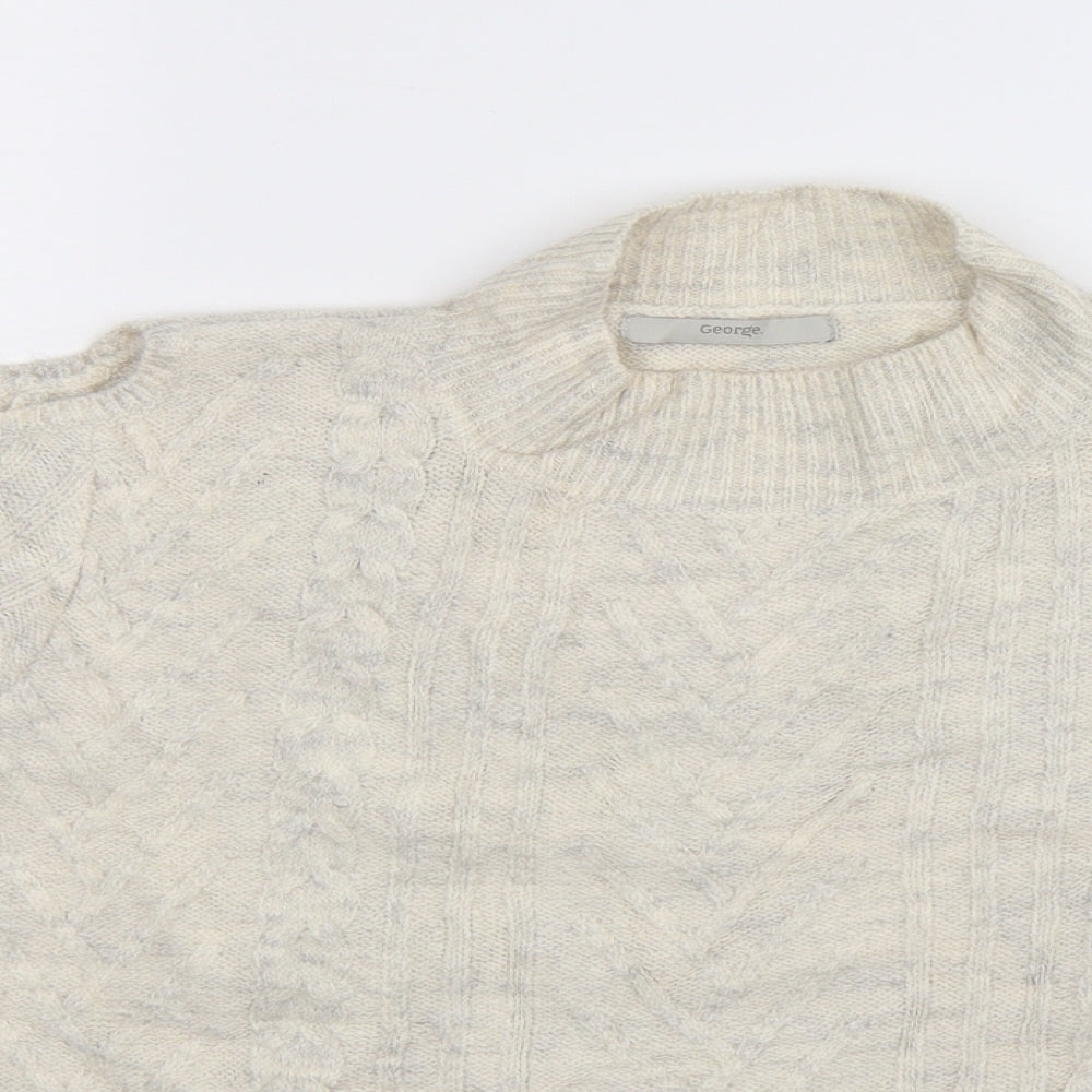 George Womens Beige  Knit Pullover Jumper Size 18