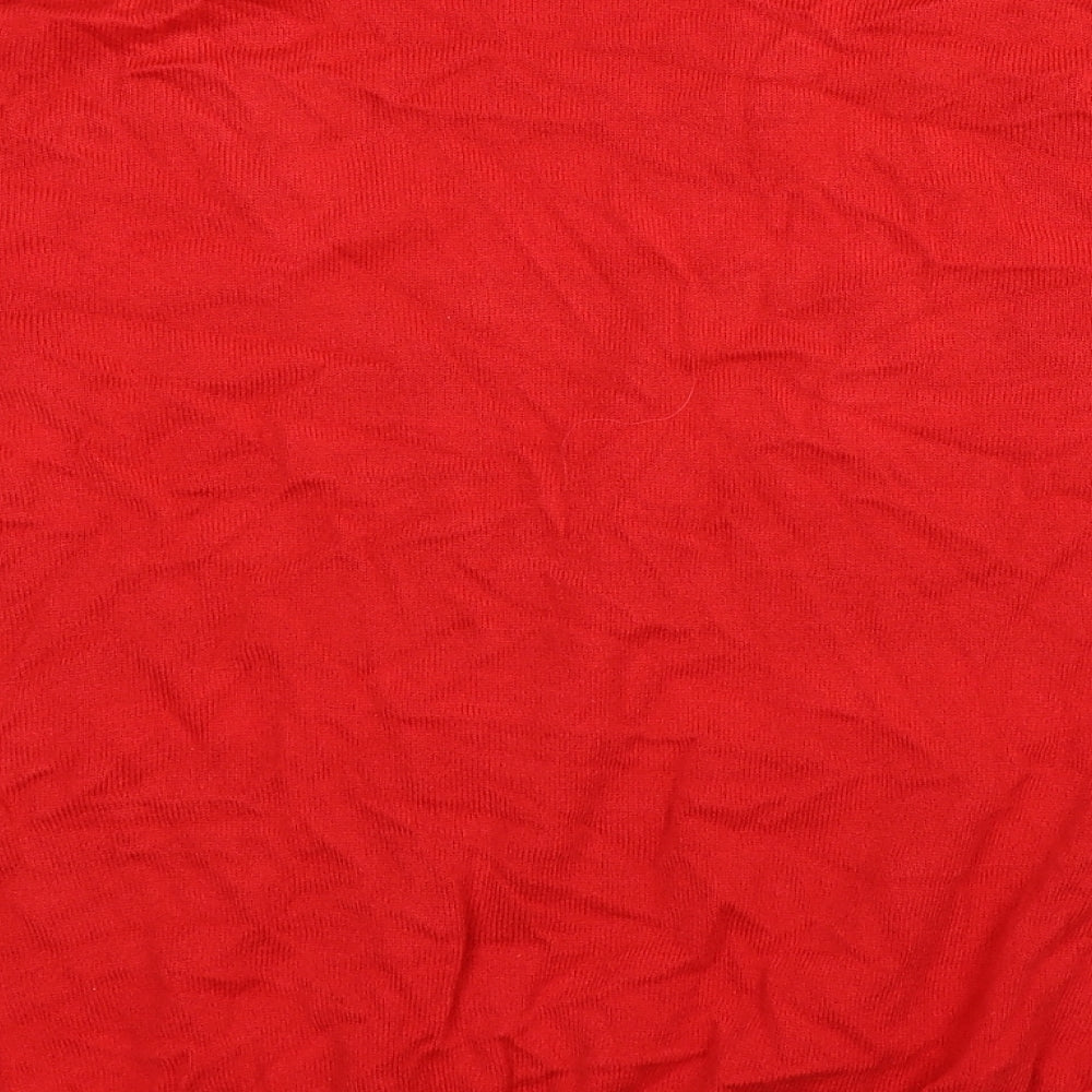 George Mens Red  Knit Pullover Jumper Size L  - Christmas