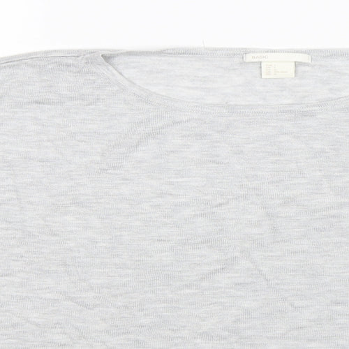 H&M Womens Grey  Knit Pullover Jumper Size L