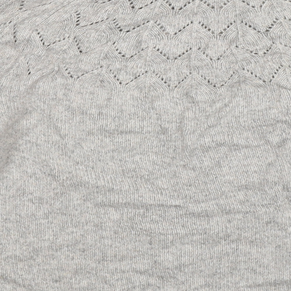 TU Womens Grey  Knit Pullover Jumper Size 12