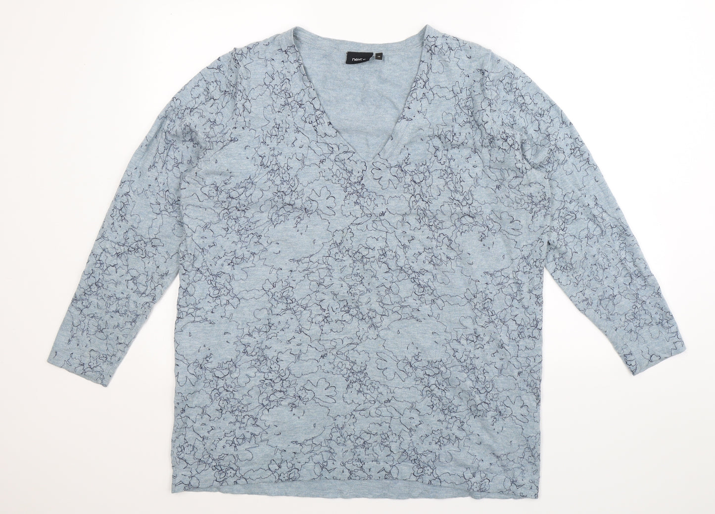 NEXT Womens Blue  Knit Pullover Jumper Size 20