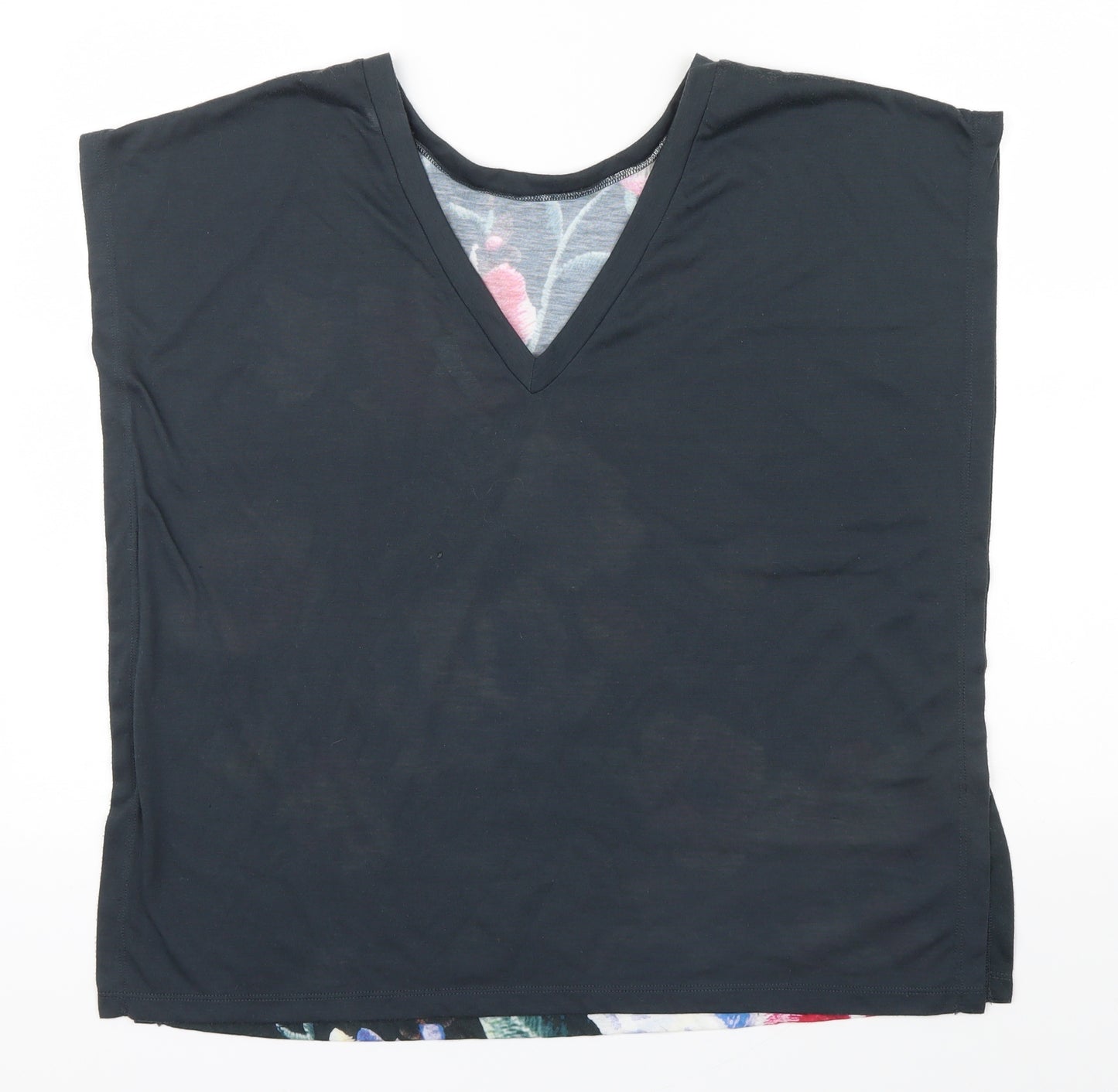 Nutmeg Womens Multicoloured Floral  Basic T-Shirt Size 8
