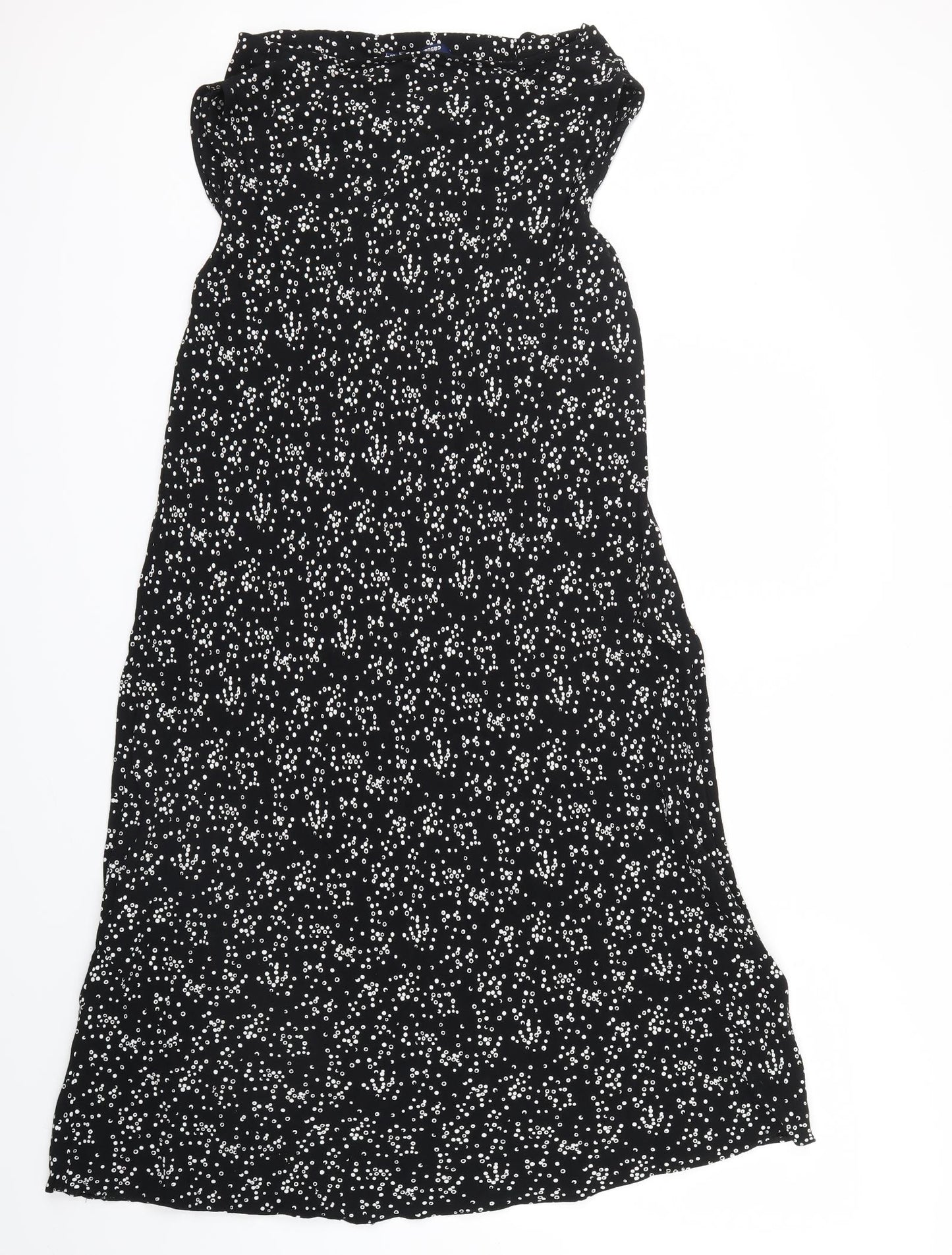casualclub Womens Black Polka Dot  Fit & Flare  Size 20
