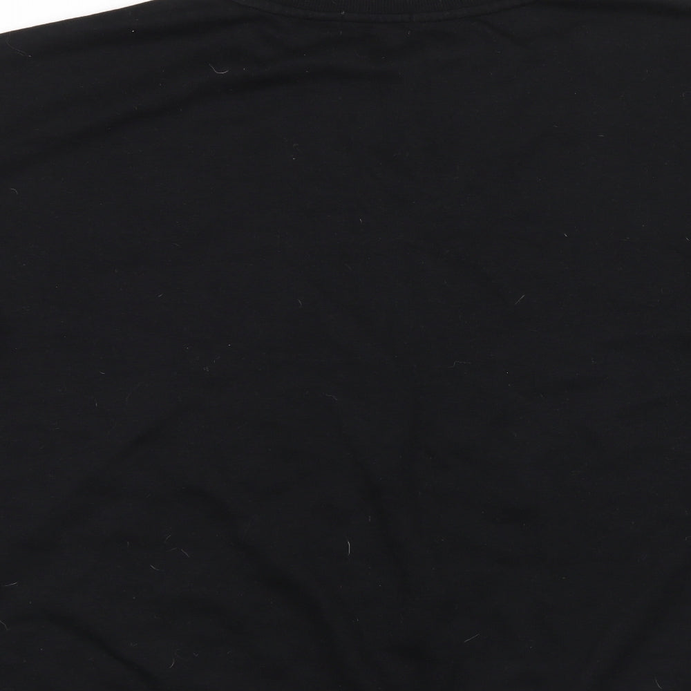 Primark Womens Black   Pullover Sweatshirt Size L  - sequin an beaded detail on sleeves