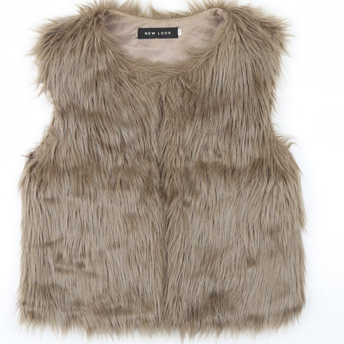 New Look Girls Brown   Jacket Waistcoat Size M