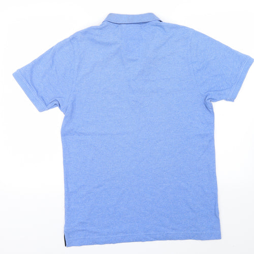Luke Mens Blue Houndstooth   T-Shirt Size M  - Embroidered