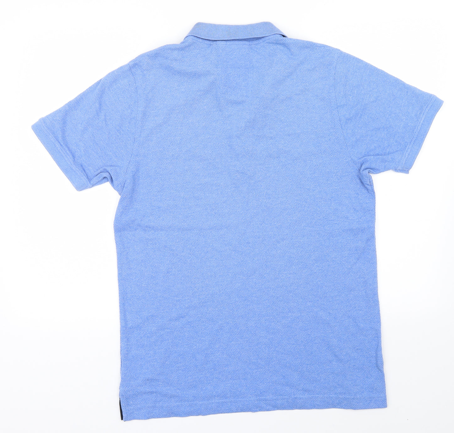 Luke Mens Blue Houndstooth   T-Shirt Size M  - Embroidered