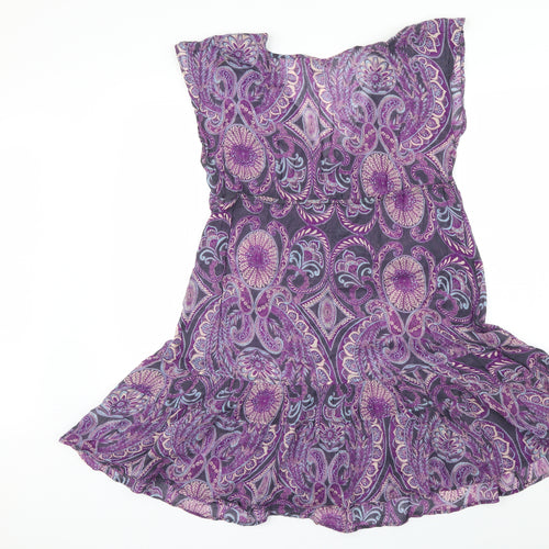 New Look Womens Pink Paisley  Fit & Flare  Size 10