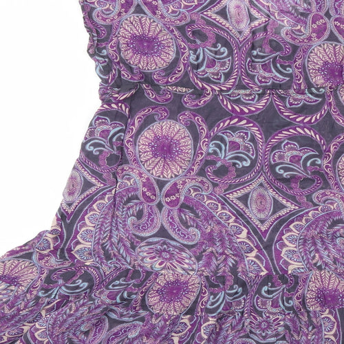 New Look Womens Pink Paisley  Fit & Flare  Size 10