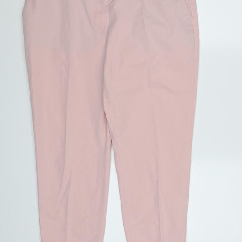Marks and Spencer Womens Pink   Trousers  Size 14 L24 in