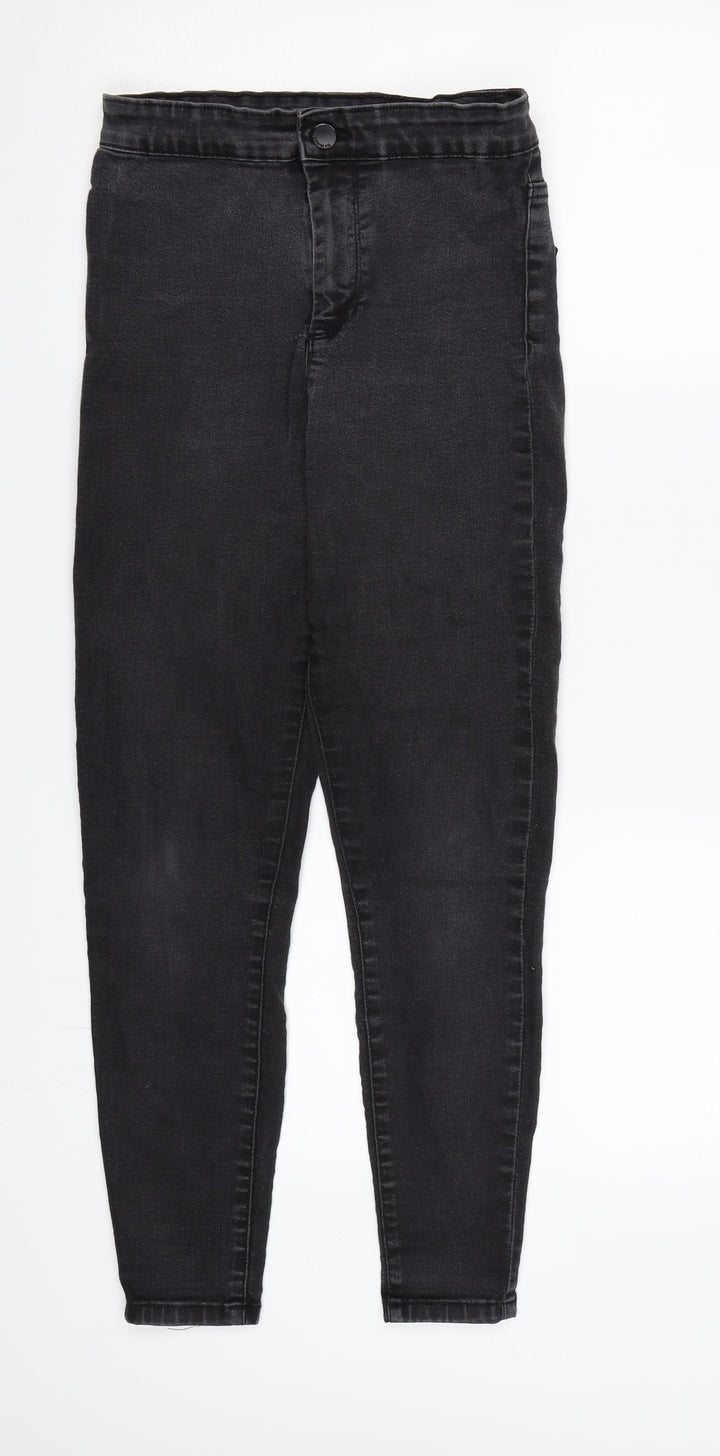Denim CO. Womens Black Denim Skinny Jeans Size 8 L25 in