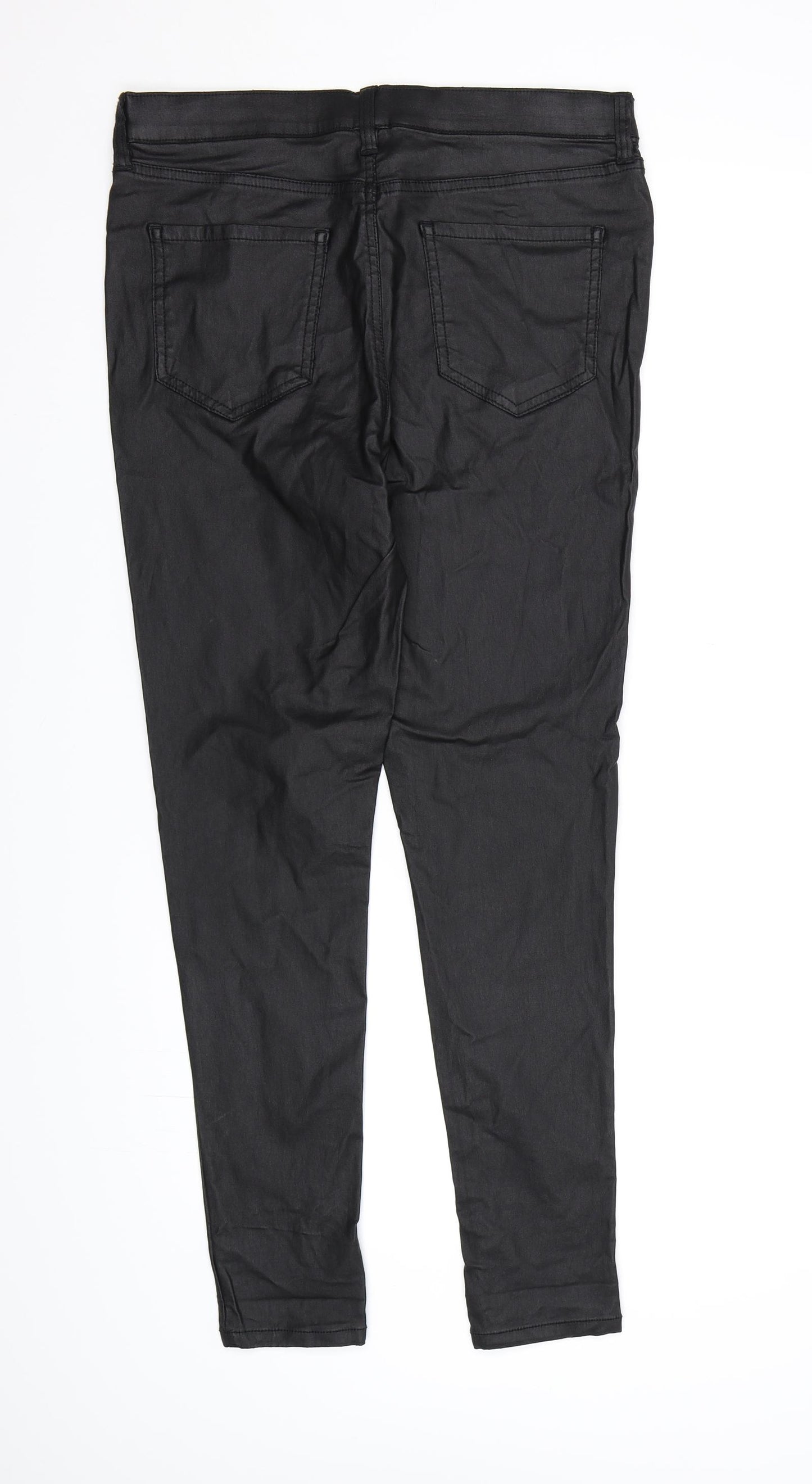 F&F Womens Black   Pedal Pusher Leggings Size 14 L28 in
