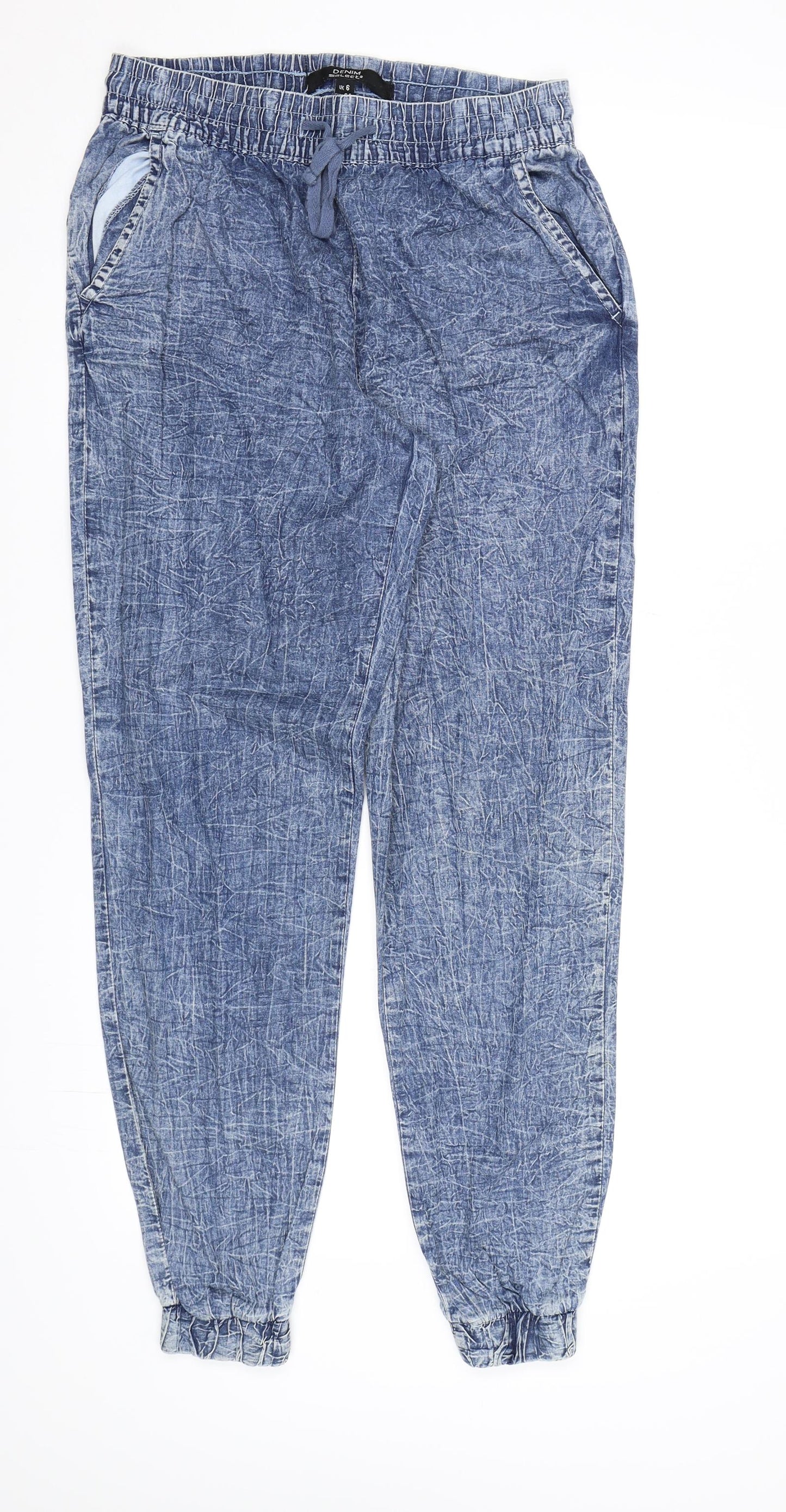 Select Womens Blue  Denim Tapered Jeans Size 6 L28 in