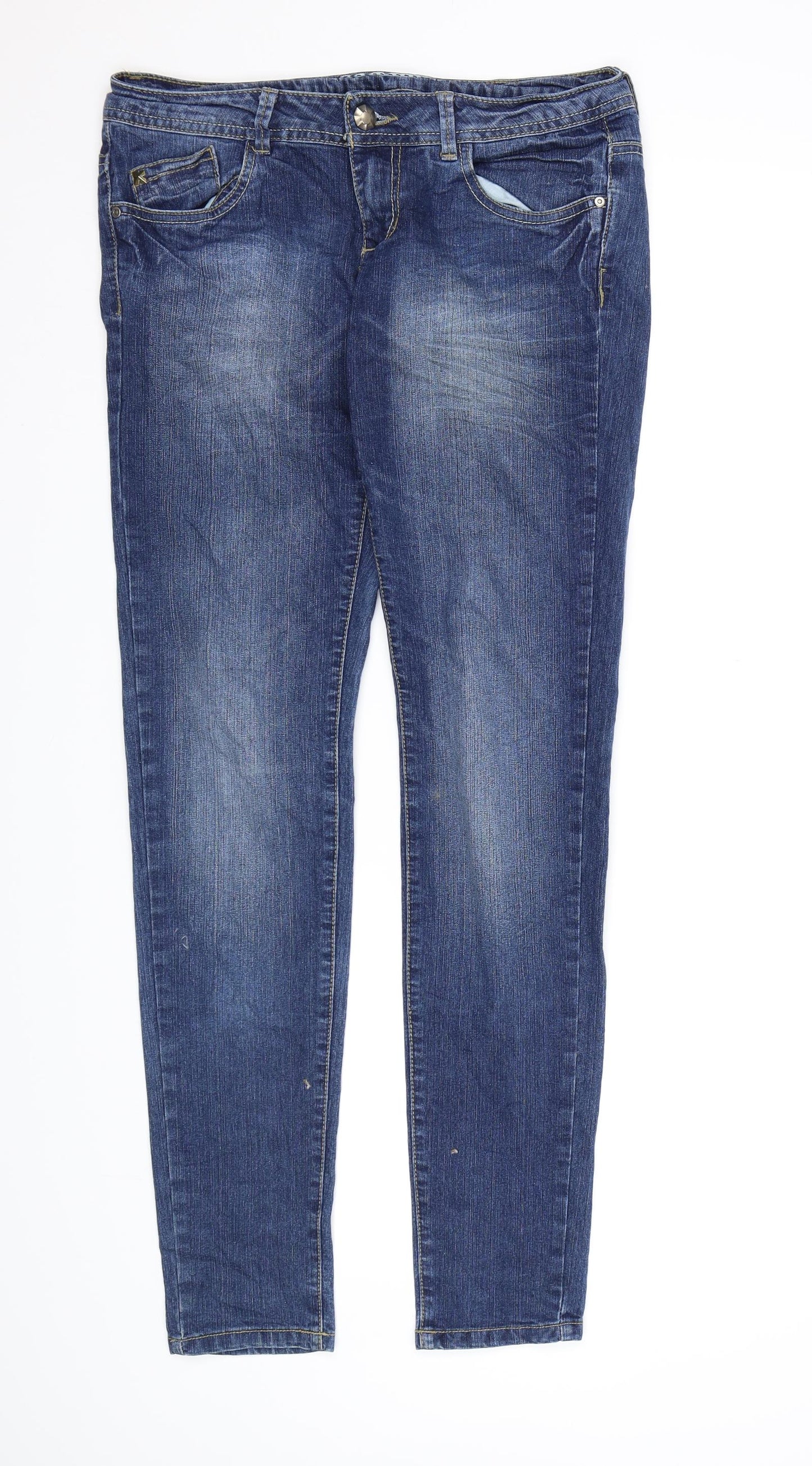 Terranova Womens Blue  Denim Skinny Jeans Size M L32 in