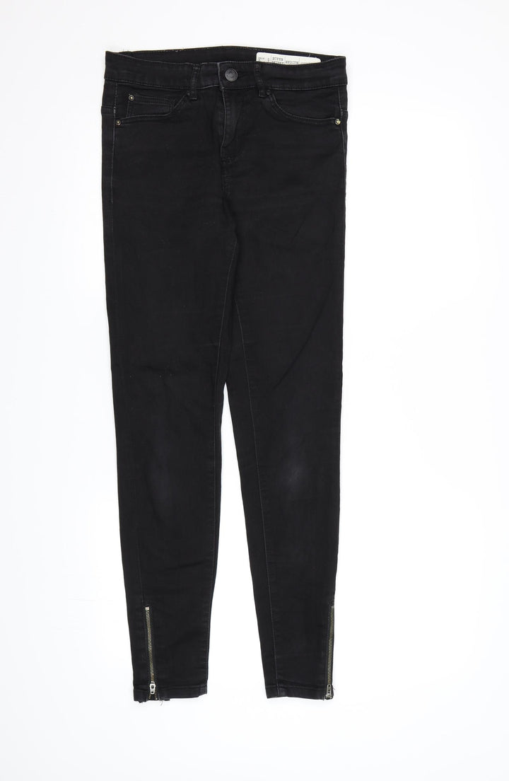 ESMARA Womens Black Denim Skinny Jeans Size 10 L28 in