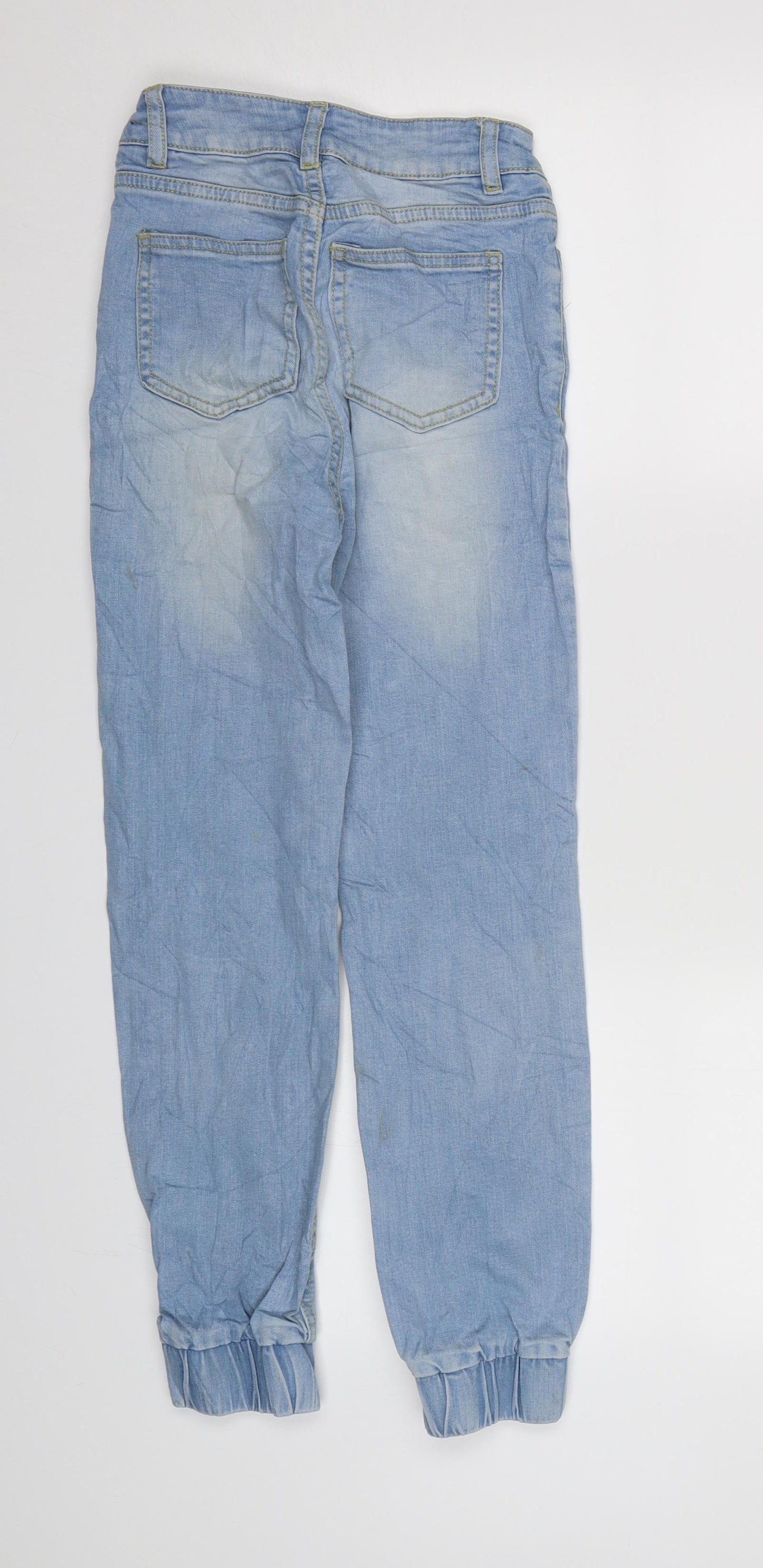 WOW Womens Blue  Denim Tapered Jeans Size 3XS L24 in