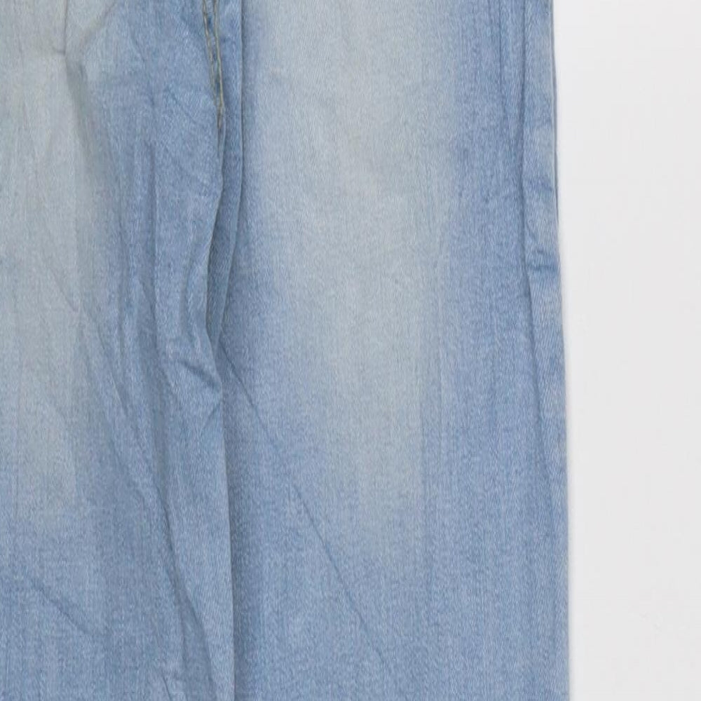 WOW Womens Blue  Denim Tapered Jeans Size 3XS L24 in