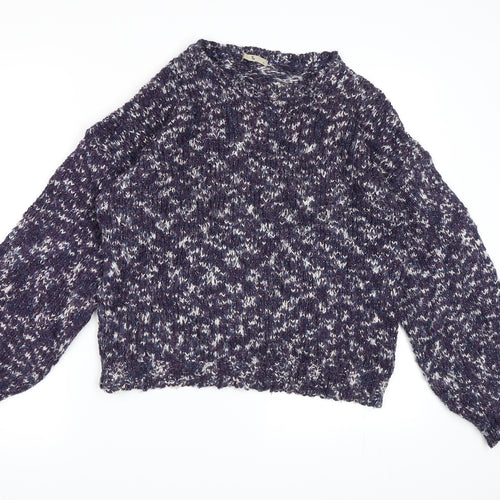 TU Womens Blue  Knit Pullover Jumper Size 14