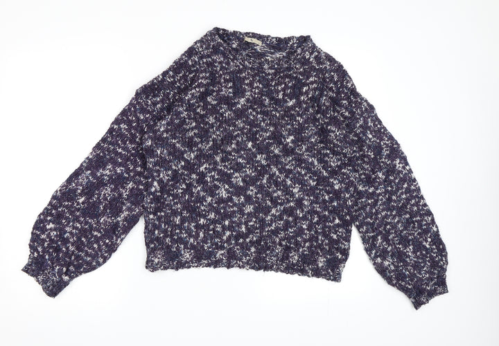 TU Womens Blue  Knit Pullover Jumper Size 14