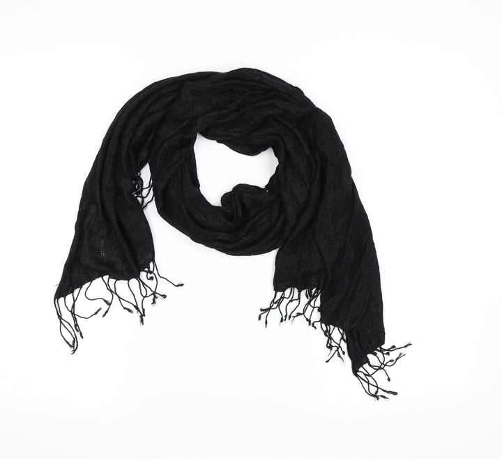 Preworn Womens Black  Knit  Scarf