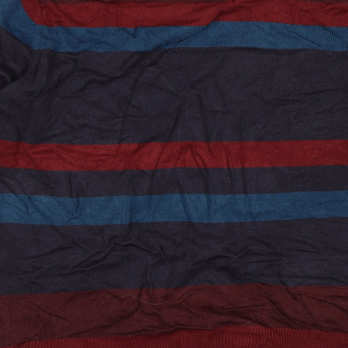Cedar Wood State Mens Multicoloured Striped Knit Pullover Jumper Size S