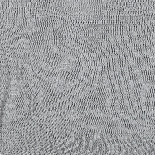 EVIE Womens Silver  Knit Pullover Jumper Size M