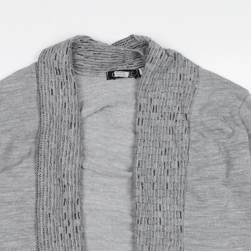Preworn Womens Grey  Knit Cardigan Jumper Size S