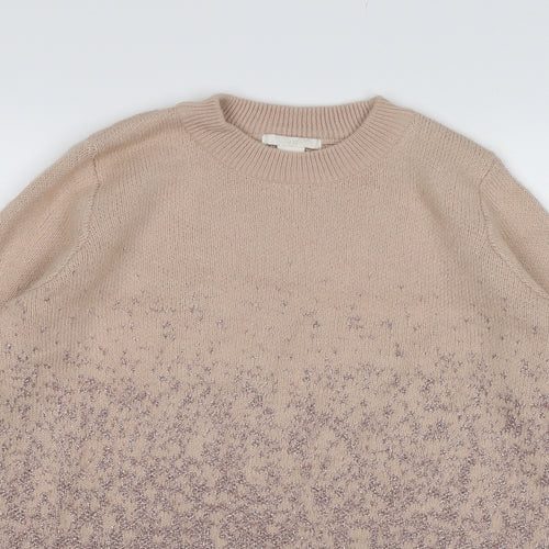 H&M Womens Pink  Knit Pullover Jumper Size S