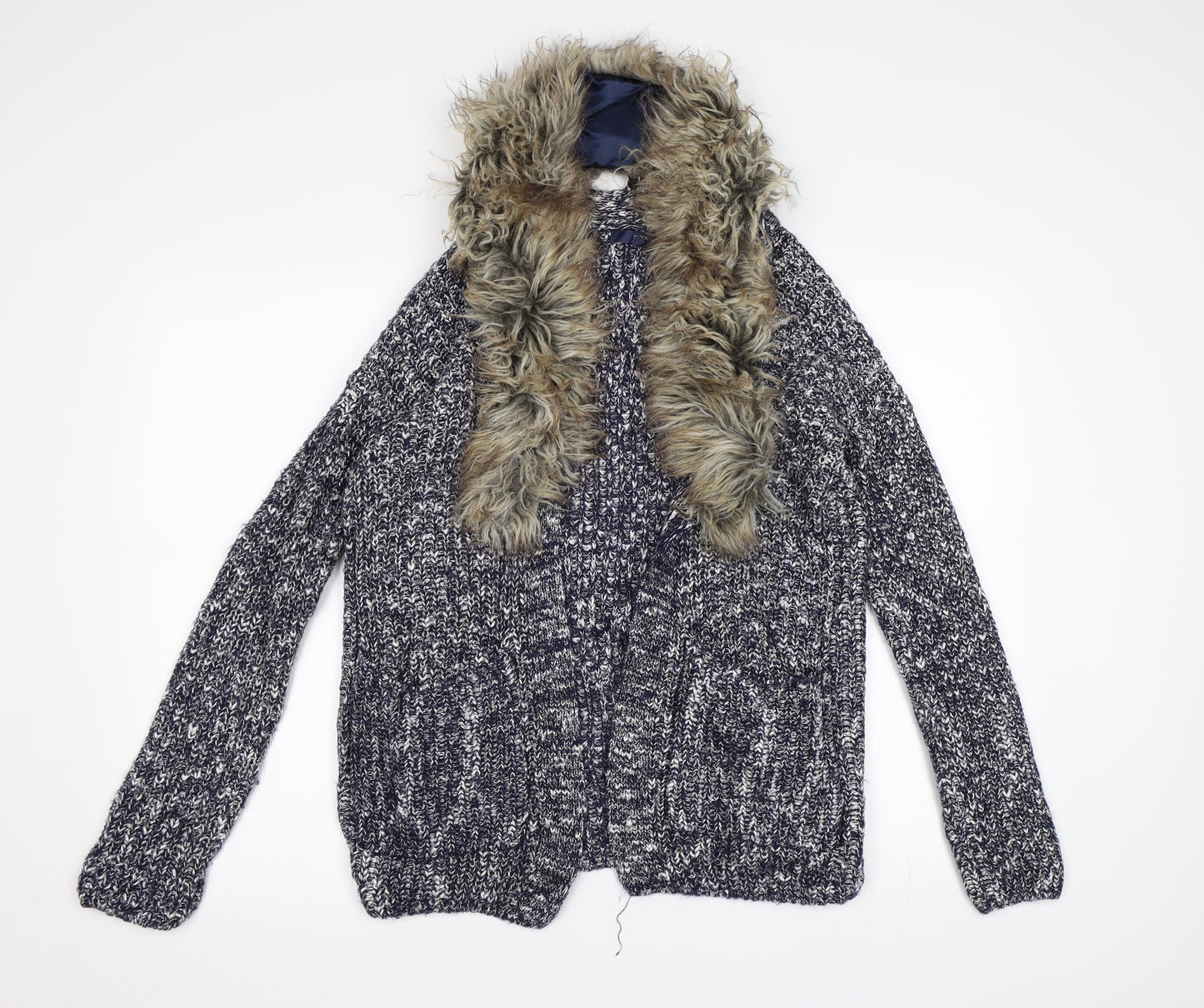 NEXT Womens Blue  Knit Cardigan Jumper Size XS