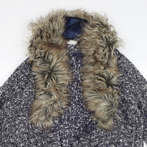 NEXT Womens Blue  Knit Cardigan Jumper Size XS